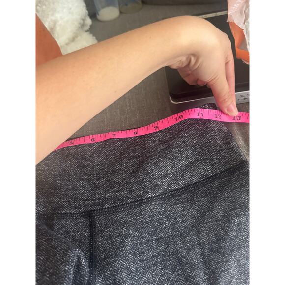 Lululemon Wunder Under High-Rise Herringbone Leggings Black White Size 4 EUC - Picture 4 of 7